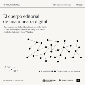 El cuerpo editorial de una muestra digital